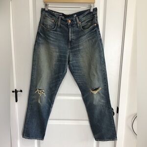 J.Crew Women's Distressed Denim Jeans SLOUCHY BOYFRIEND SZ 28